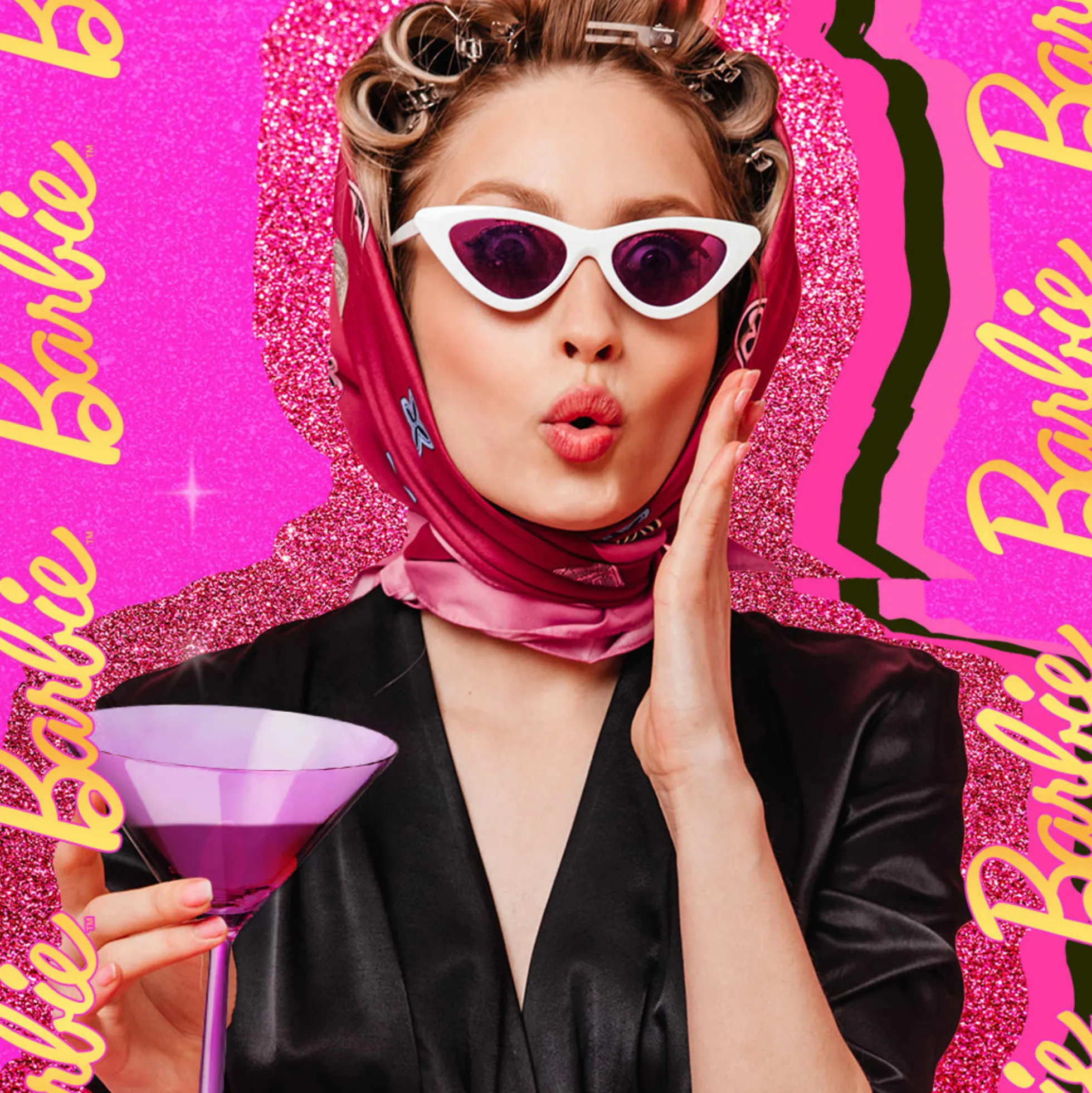 Barbie™ X Dragon Glassware® Martini Glasses