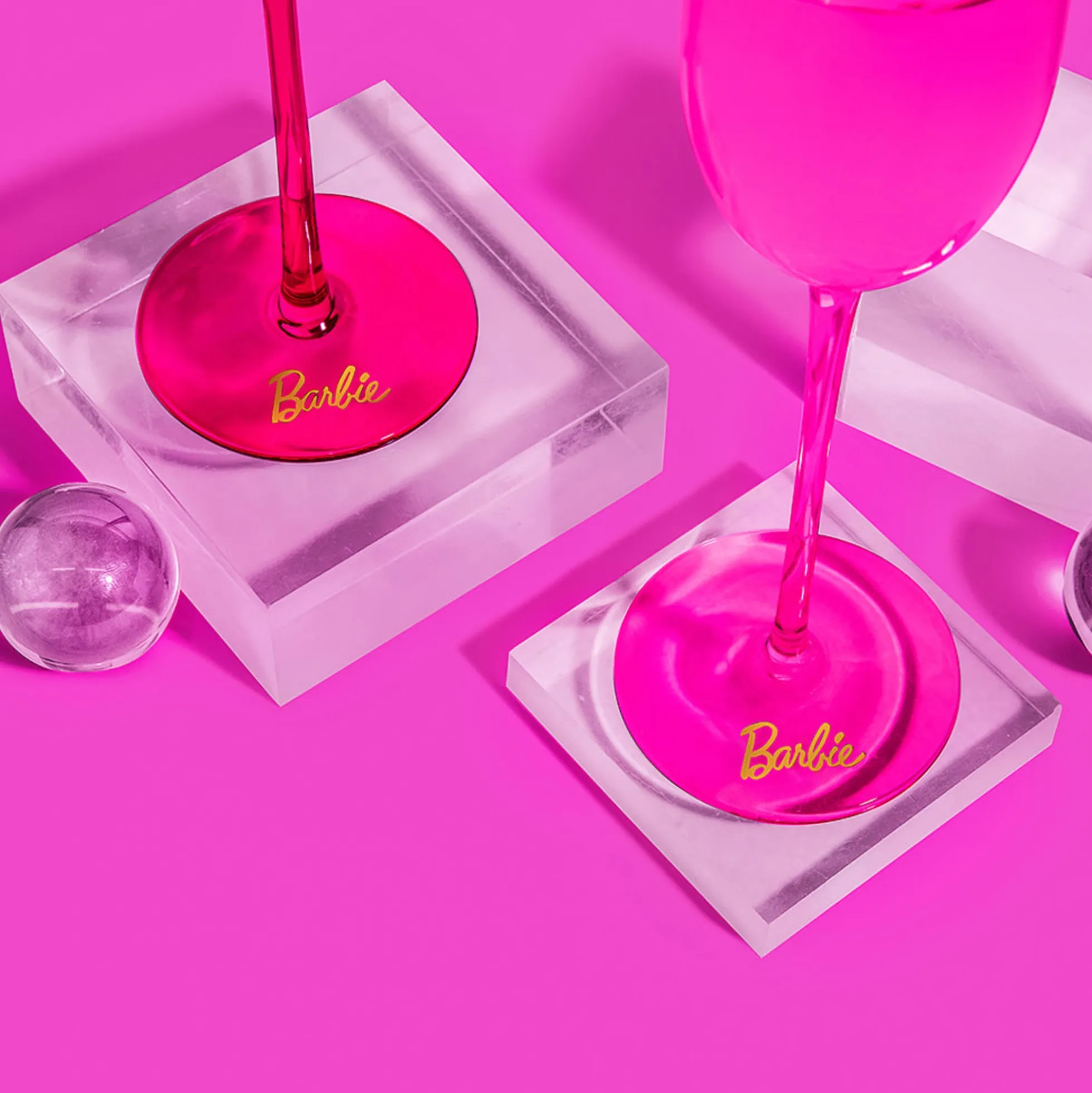 Barbie™ X Dragon Glassware® Champagne Flutes