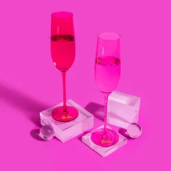 Barbie™ X Dragon Glassware® Champagne Flutes