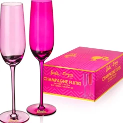 Barbie™ X Dragon Glassware® Champagne Flutes