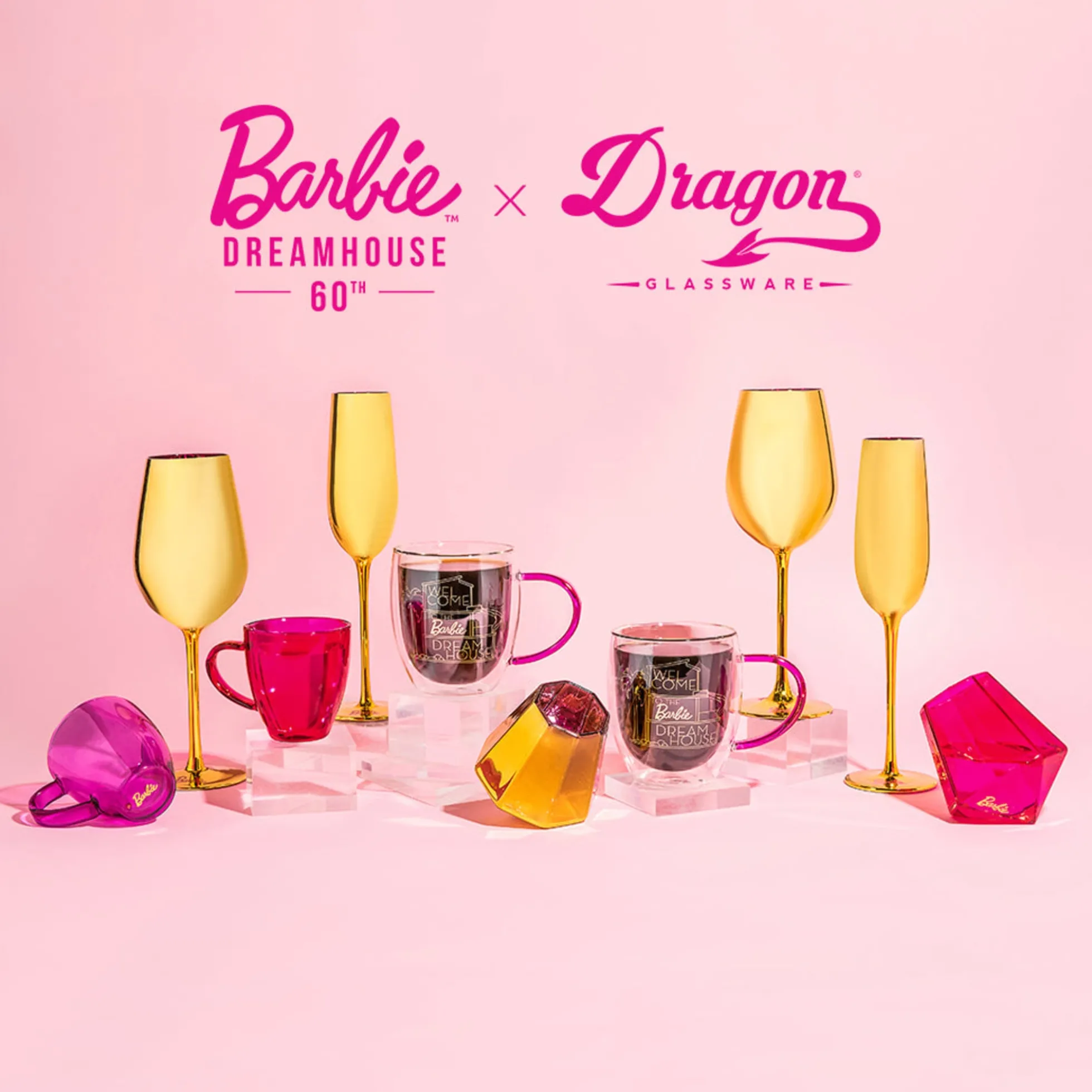 Barbie™ X Dragon Glassware® Dreamhouse™ Espresso Cups