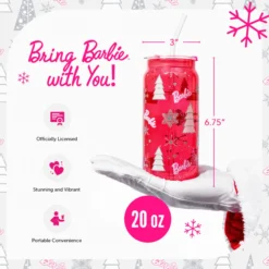Barbie™ Christmas Drinking Glasses - 20 Oz