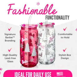 Barbie™ Christmas Drinking Glasses - 20 Oz