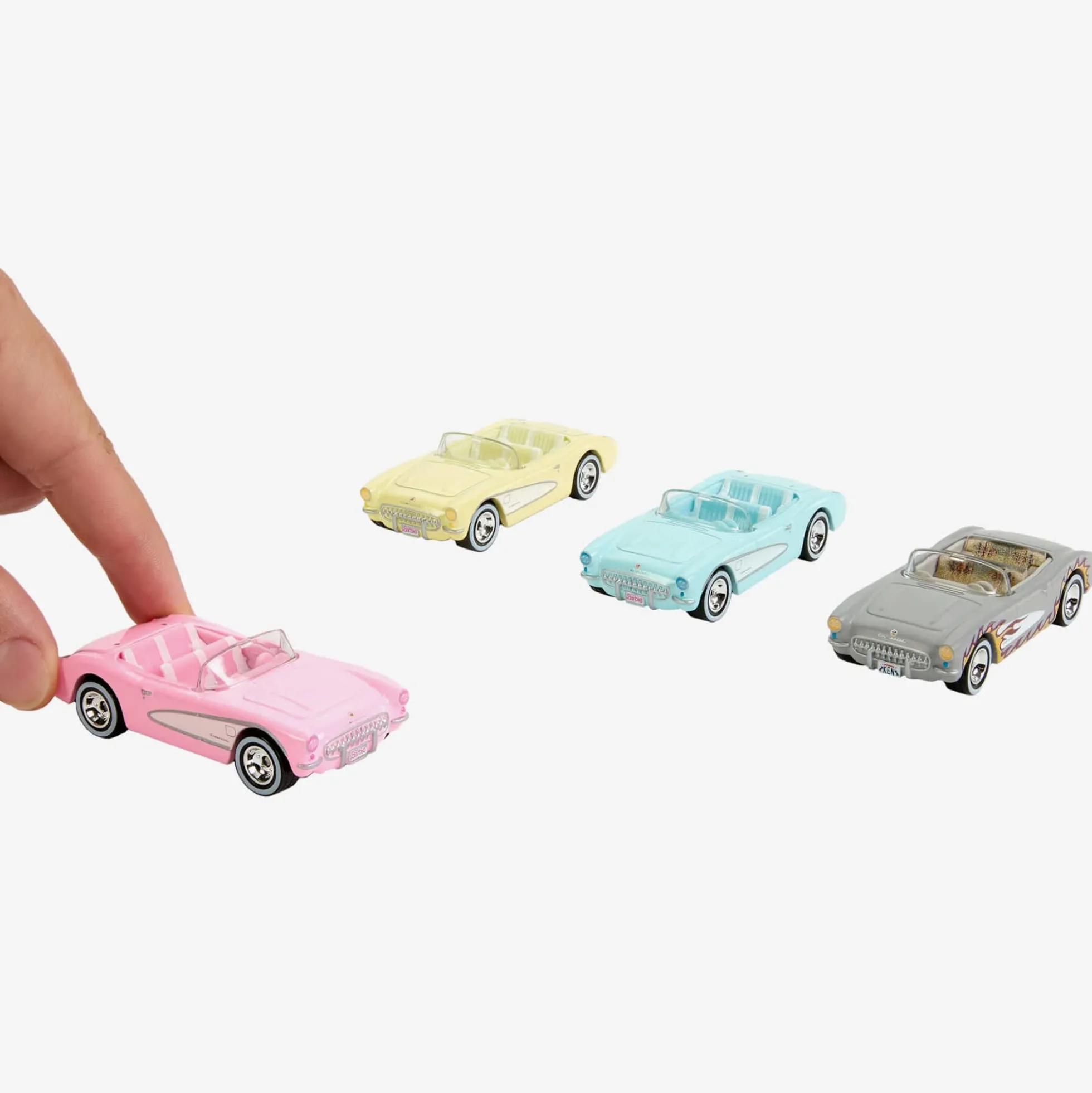 Barbie The Movie Hot Wheels Corvette 4-Pack