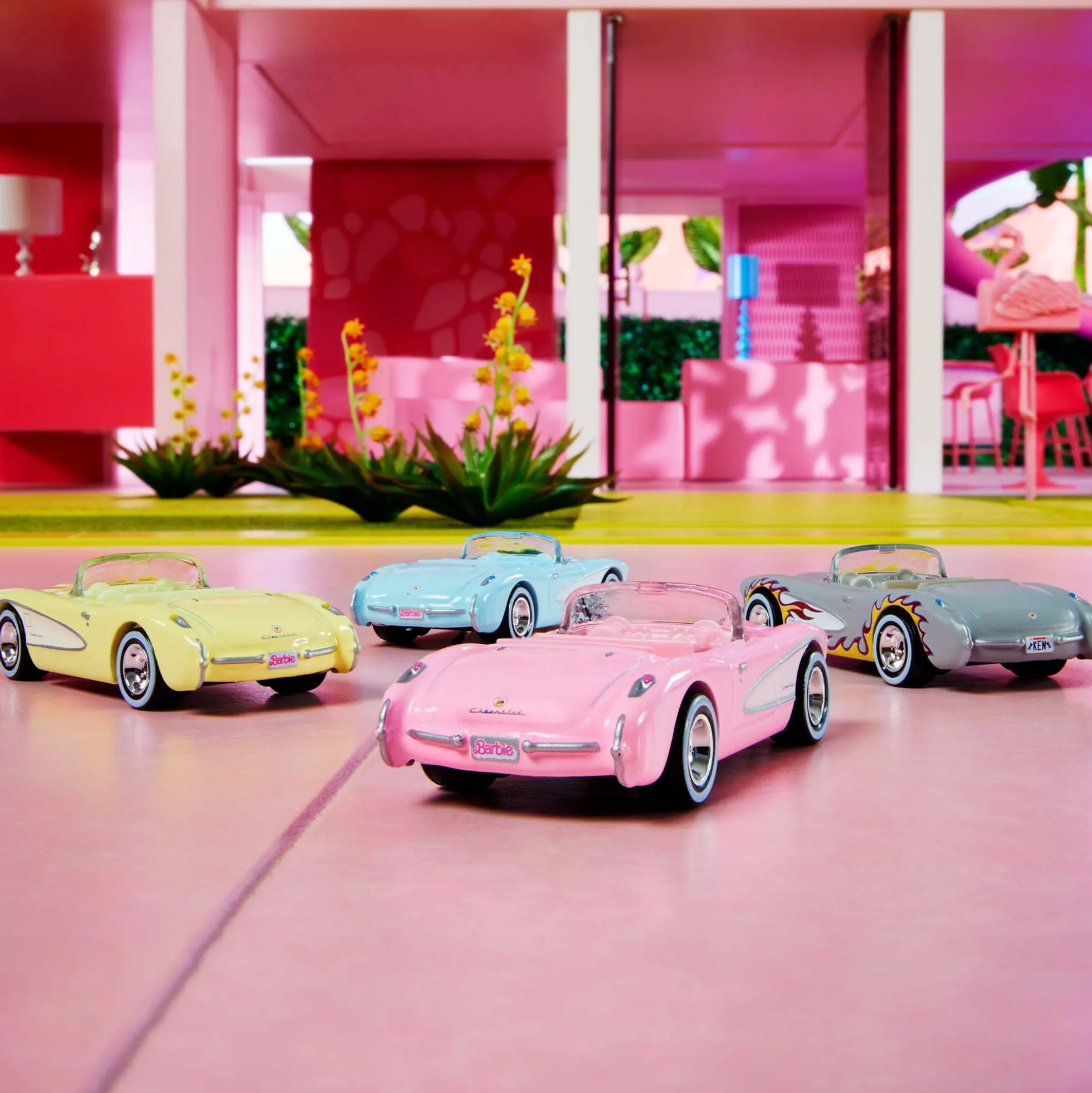 Barbie The Movie Hot Wheels Corvette 4-Pack