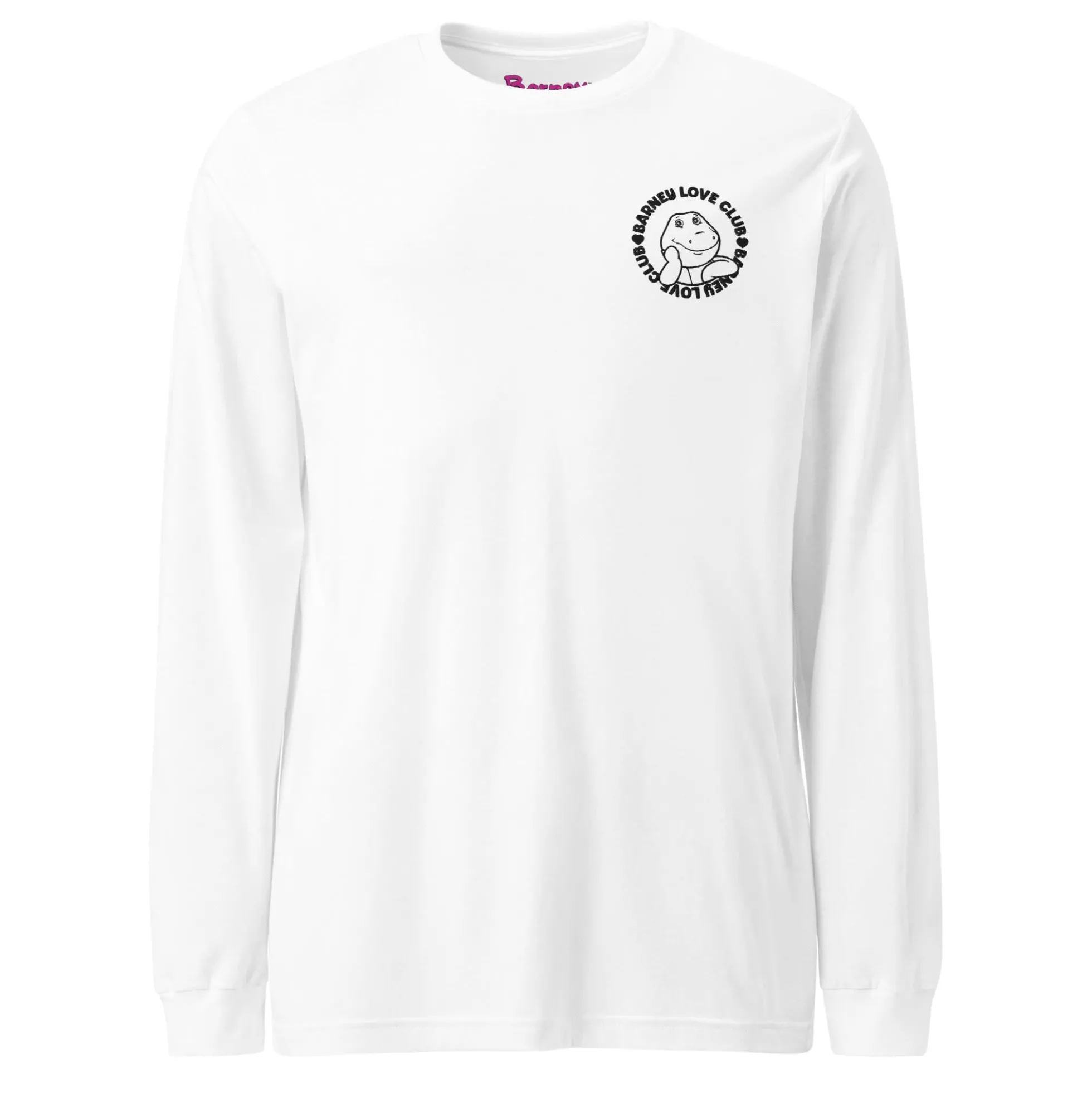 Barney Embroidered Love Club Long Sleeve T-Shirt