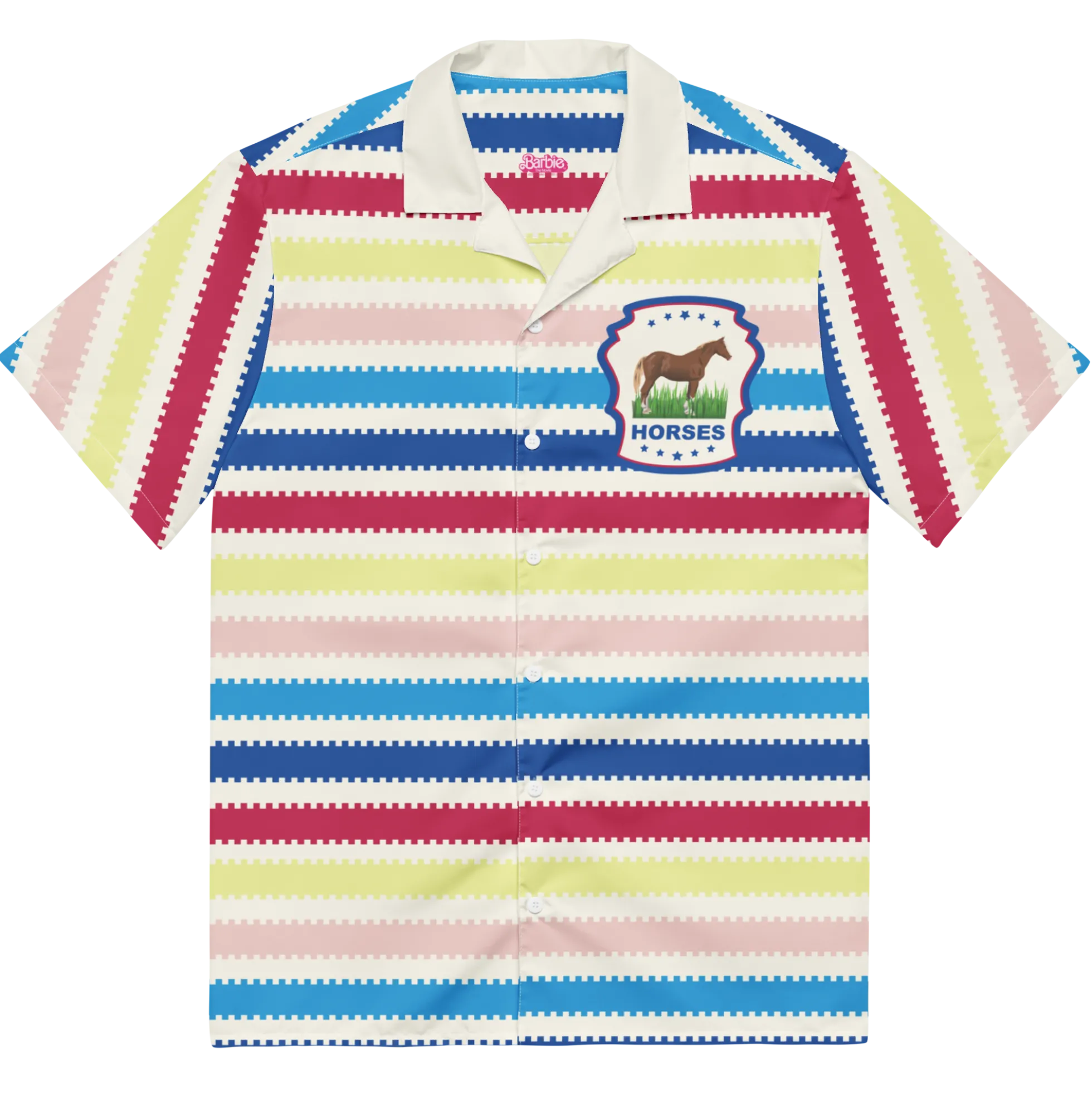 Beach Allan Button Front Shirt - Barbie the Movie