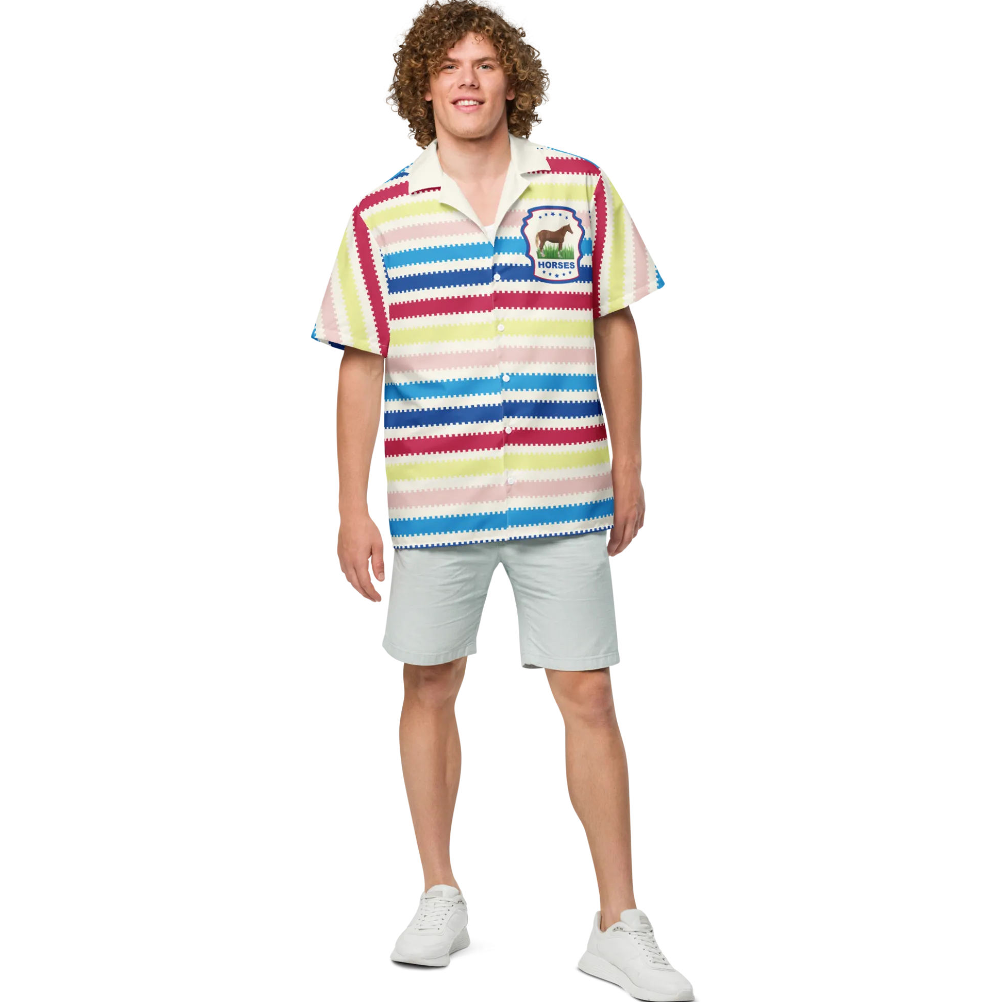 Beach Allan Button Front Shirt - Barbie the Movie