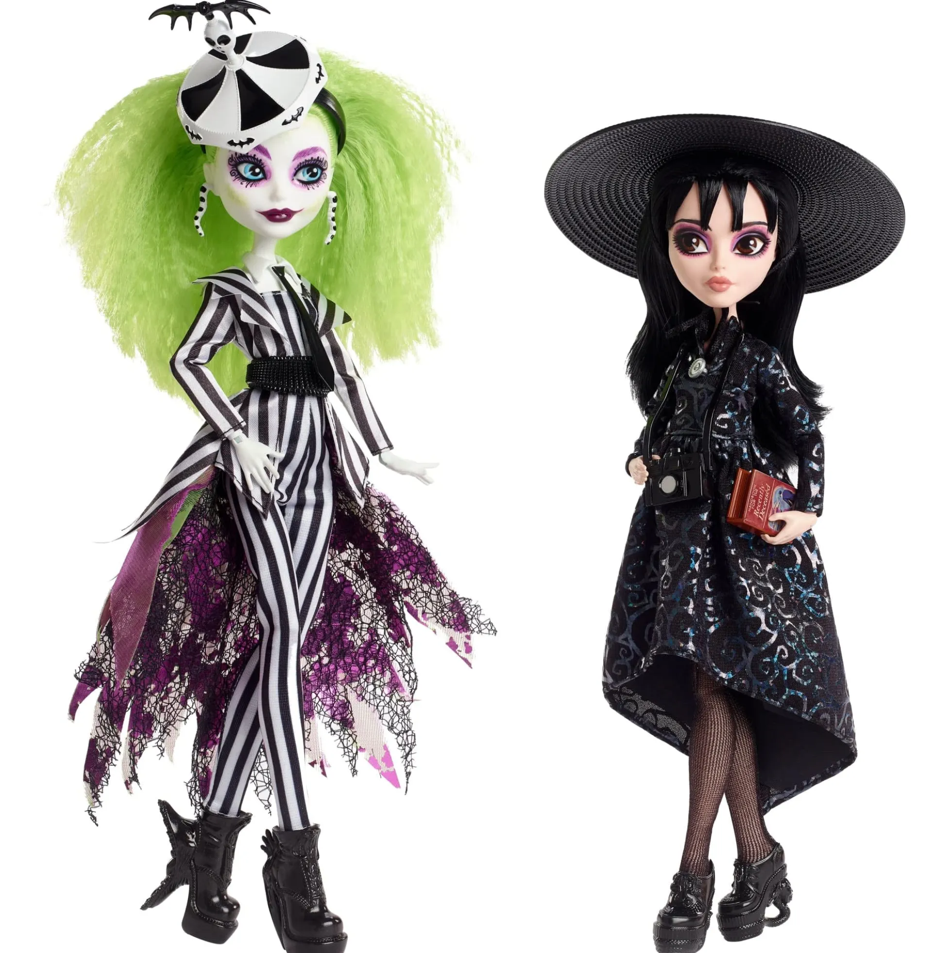 Beetlejuice & Lydia Deetz Monster High Skullector Doll 2-Pack