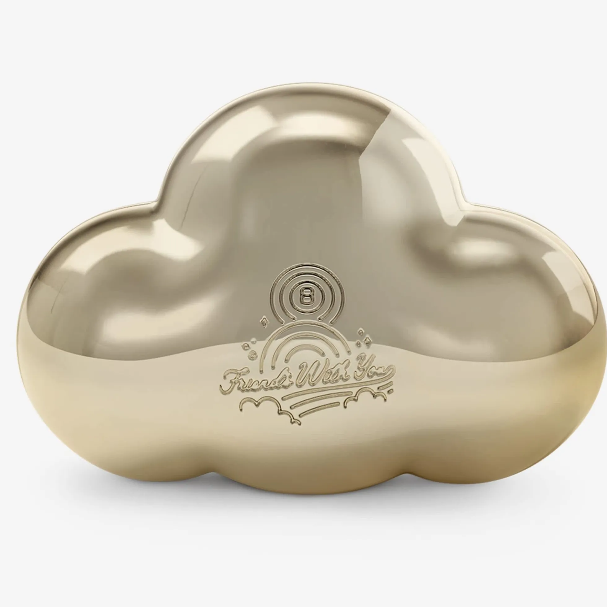 FriendsWithYou Lucky Little Cloud Magic 8 Ball Gold Amulet