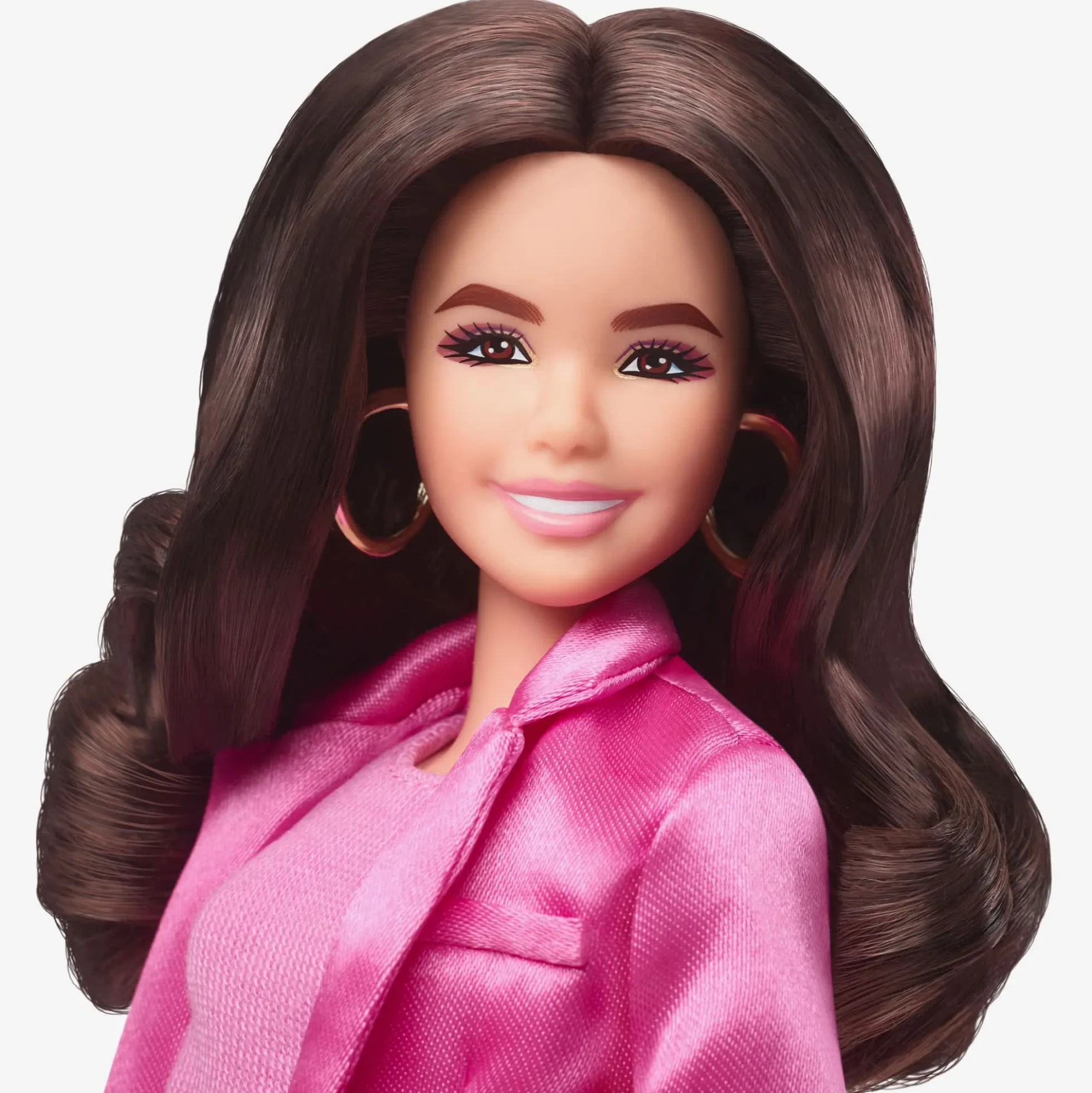 Gloria Doll Wearing Pink Power Pantsuit – Barbie The Movie