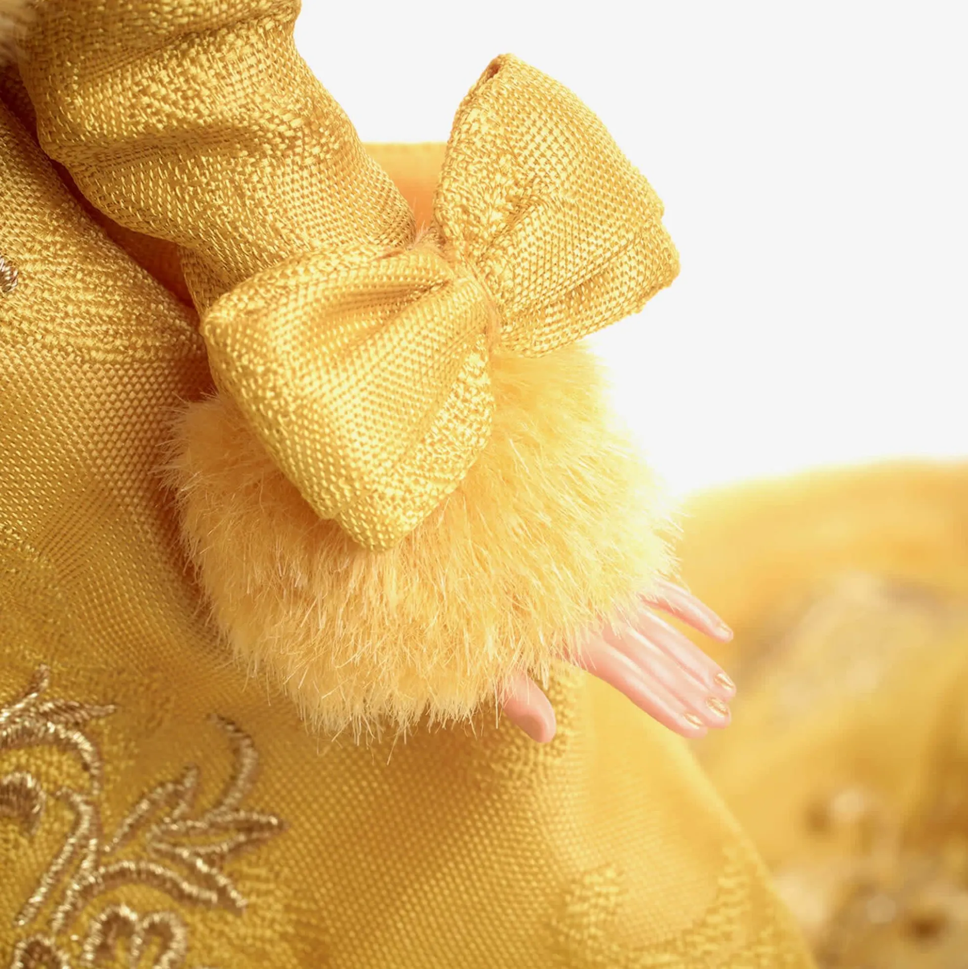 Guo Pei Barbie Doll Wearing Golden-Yellow Gown