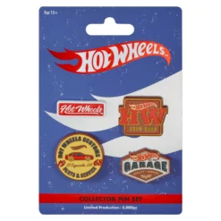 Hot Wheels Body Shop Enamel Pin Set