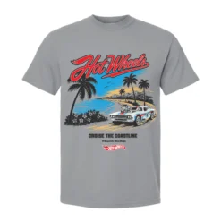 Hot Wheels Cruise the Coastline Gray T-shirt