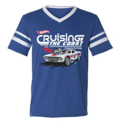 Hot Wheels Cruising the Coast Blue Jersey T-shirt