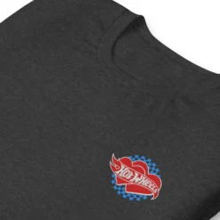 Hot Wheels Embroidered Checkered Hearts T-Shirt