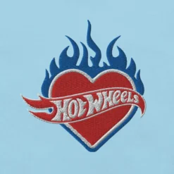 Hot Wheels Embroidered Heart T-Shirt