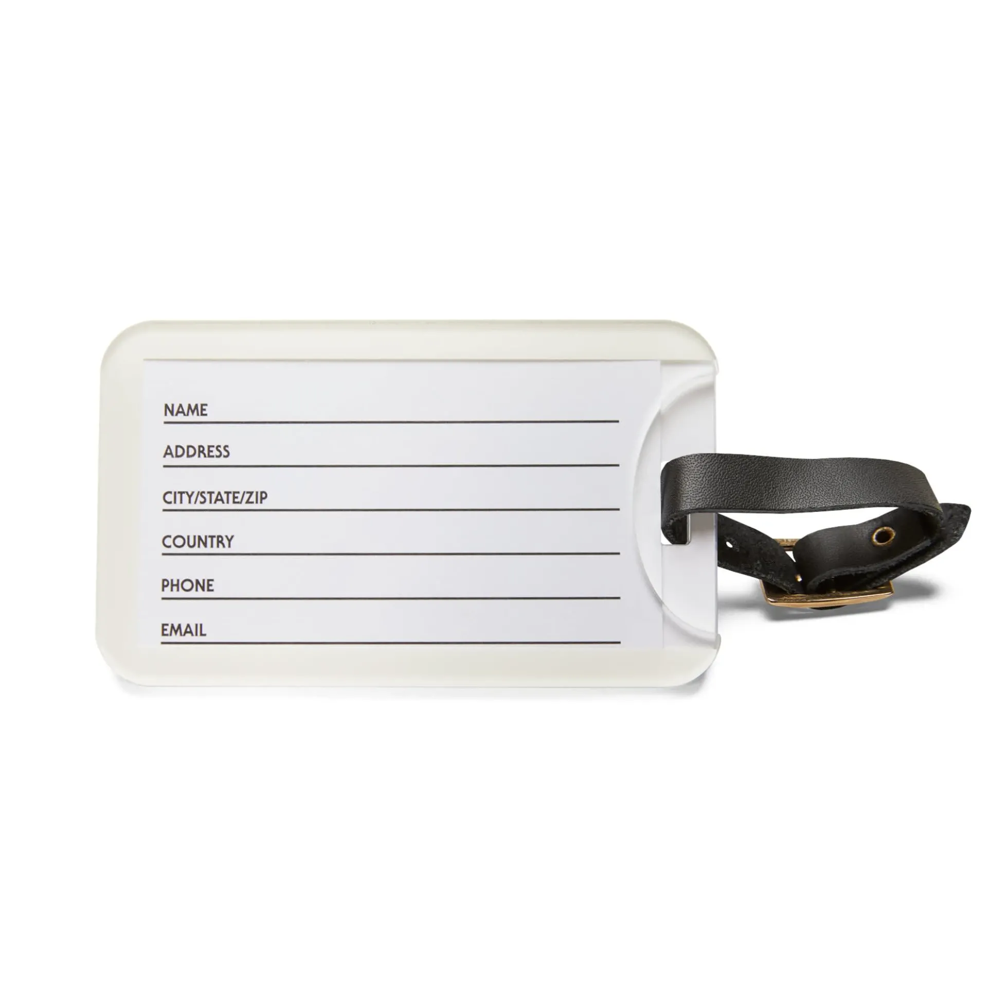Hot Wheels Greetings White Luggage Tag