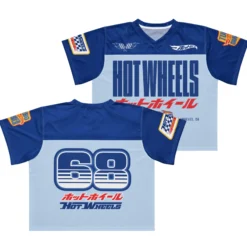 Hot Wheels in Katakana Blue Boxy Jersey