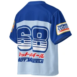 Hot Wheels in Katakana Blue Boxy Jersey