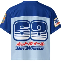 Hot Wheels in Katakana Blue Boxy Jersey