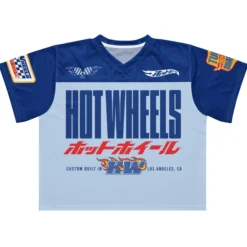 Hot Wheels in Katakana Blue Boxy Jersey