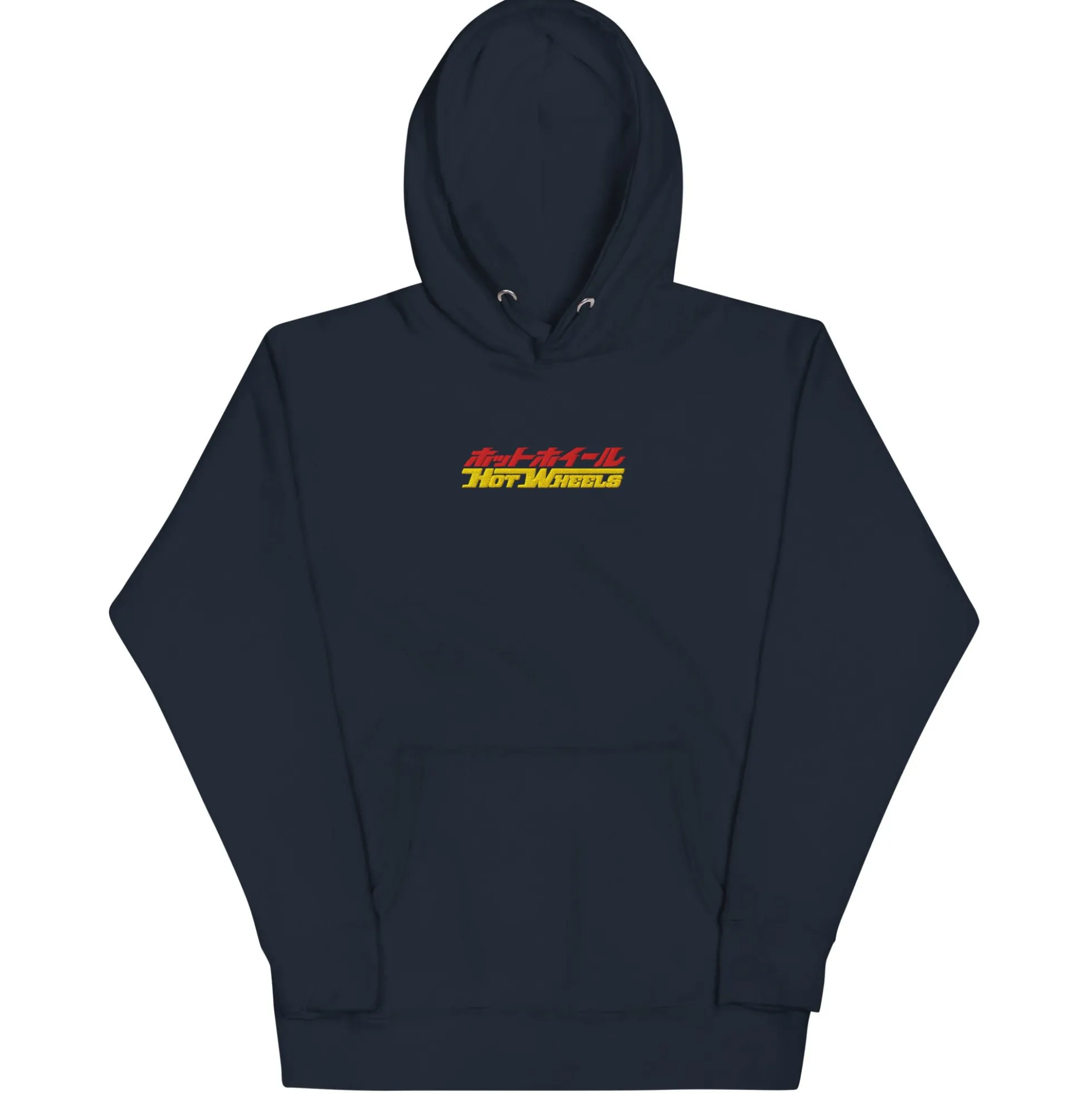 Hot Wheels in Katakana Navy Embroidered Hoodie