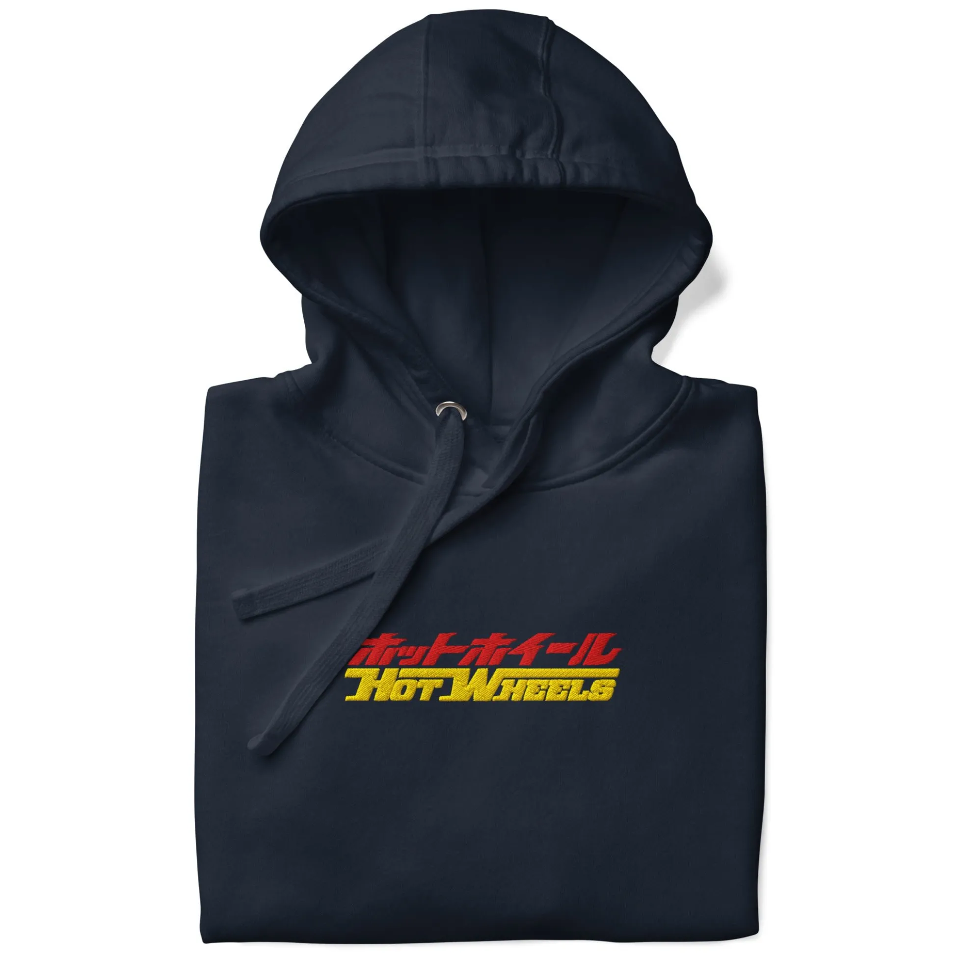 Hot Wheels in Katakana Navy Embroidered Hoodie