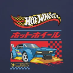 Hot Wheels in Katakana Navy T-Shirt
