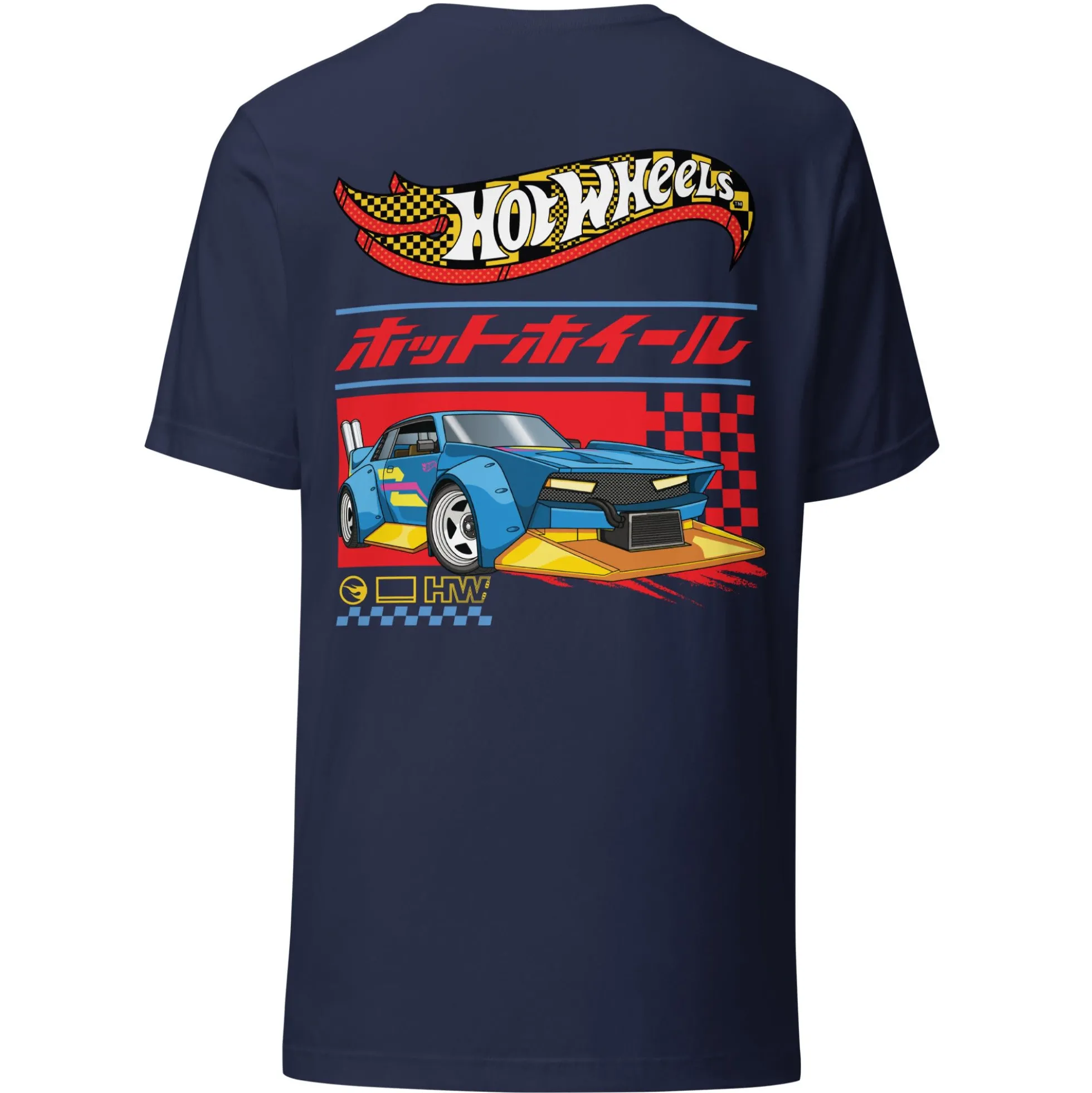 Hot Wheels in Katakana Navy T-Shirt