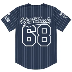 Hot Wheels Navy Striped Baseball Jersey