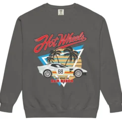 Hot Wheels Pit Stop Gray Sweatshirt