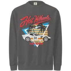 Hot Wheels Pit Stop Gray Sweatshirt