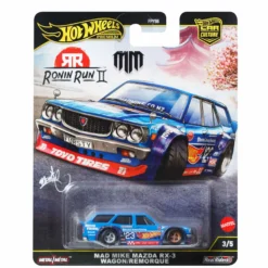 Hot Wheels Premium Car Culture Made Mike Mazda RX-3 Wagon/Remorque