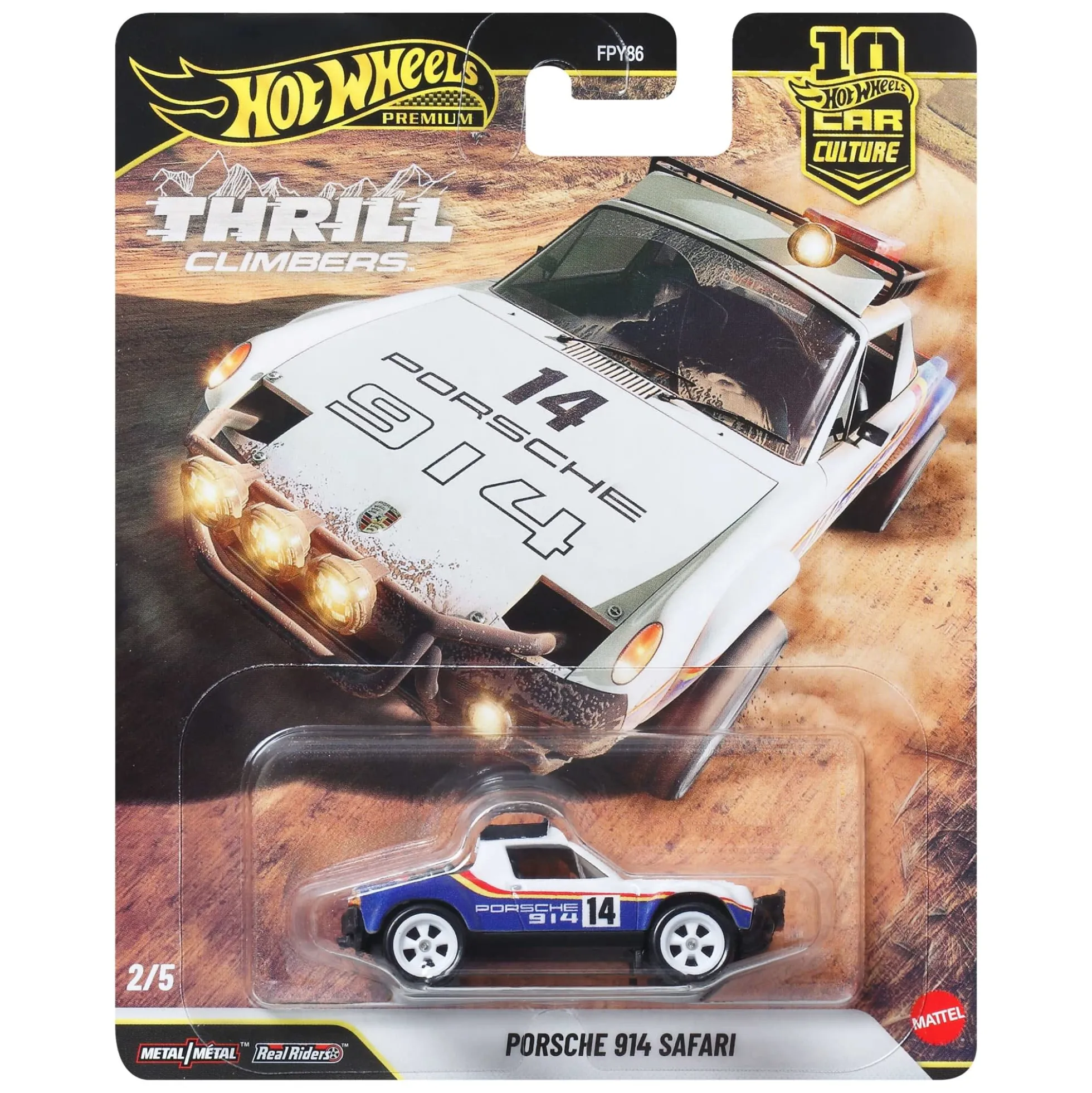 Hot Wheels Premium Car Culture Thrill Climbers Porsche 914 Safari
