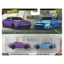 Hot Wheels Premium Car Culture 2-Pack - 2018 Dodge Challenger SRT Demon & 2015 Dodge Charger SRT