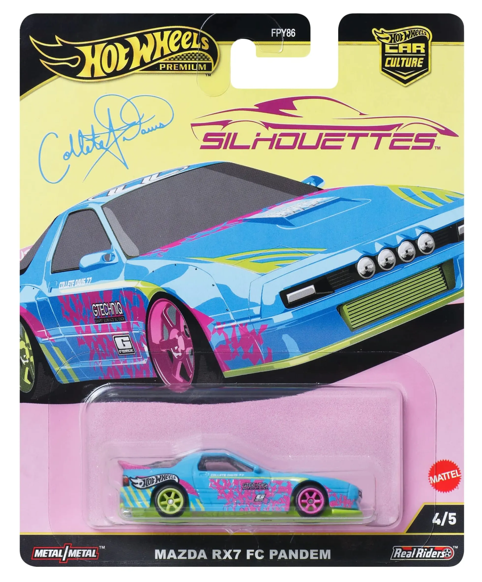 Hot Wheels Premium Car Culture Silhouettes Mazda RX7 FC Pandem
