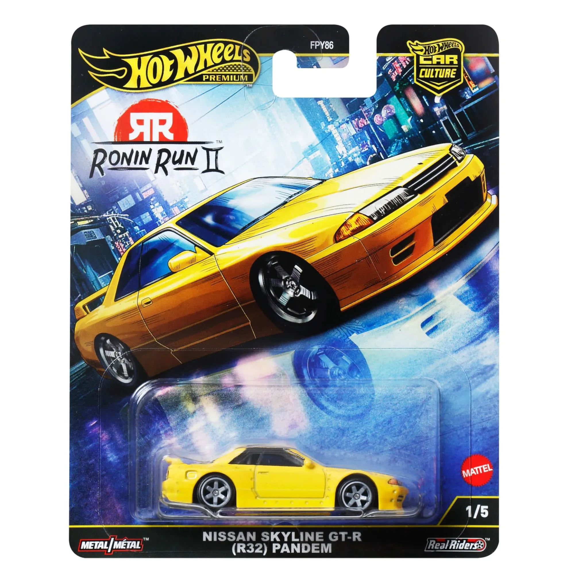 Hot Wheels Premium Car Culture Ronin Run II Nissan Skyline GT-R "R32" Pandem