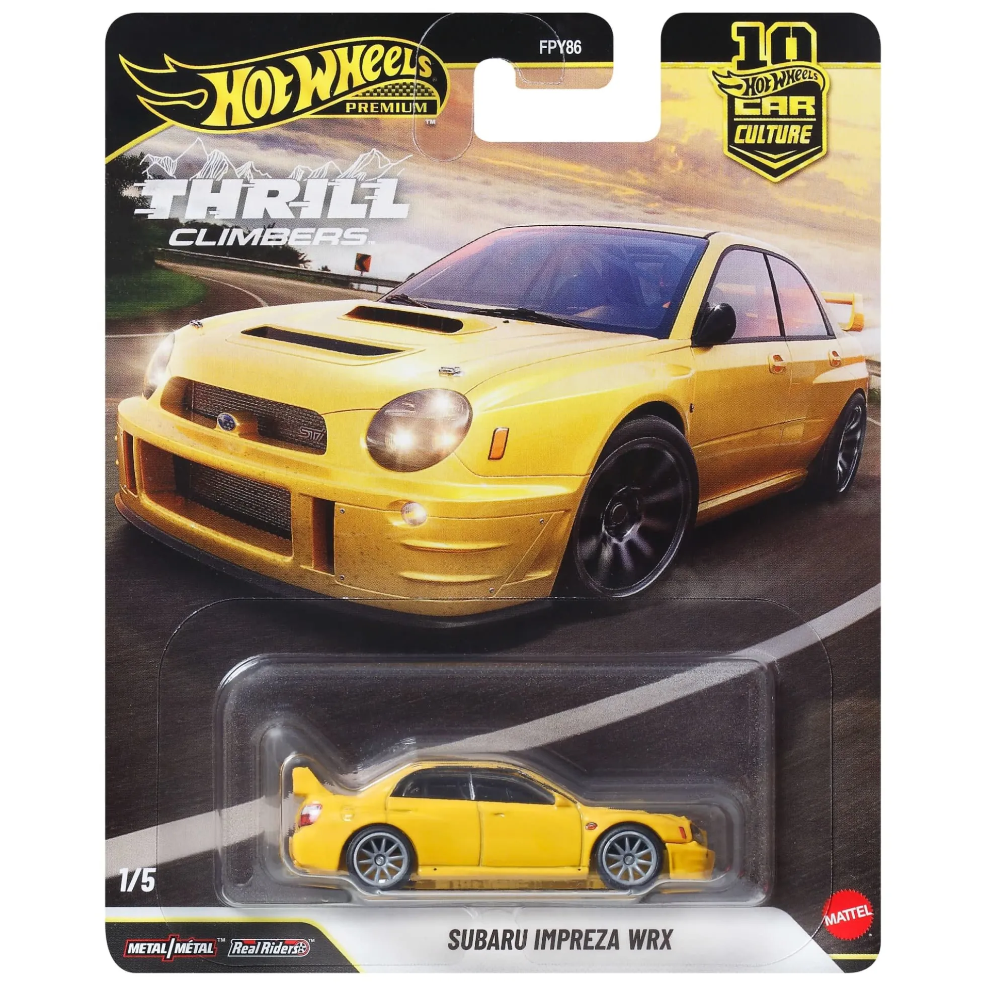 Hot Wheels Premium Car Culture Thrill Climbers Subaru Impreza WRX