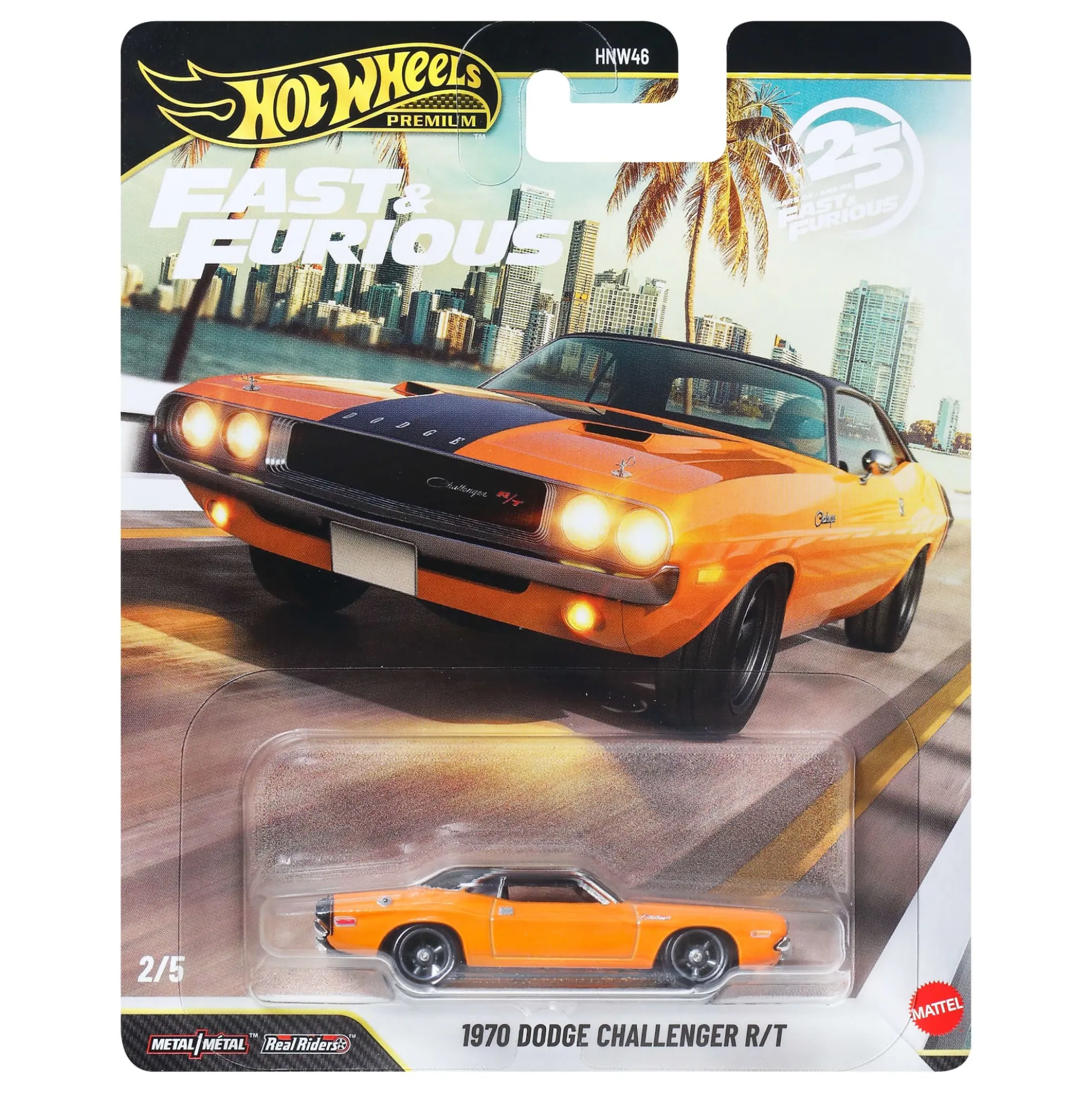 Hot Wheels Premium Fast & Furious 1970 Dodge Challenger R/T