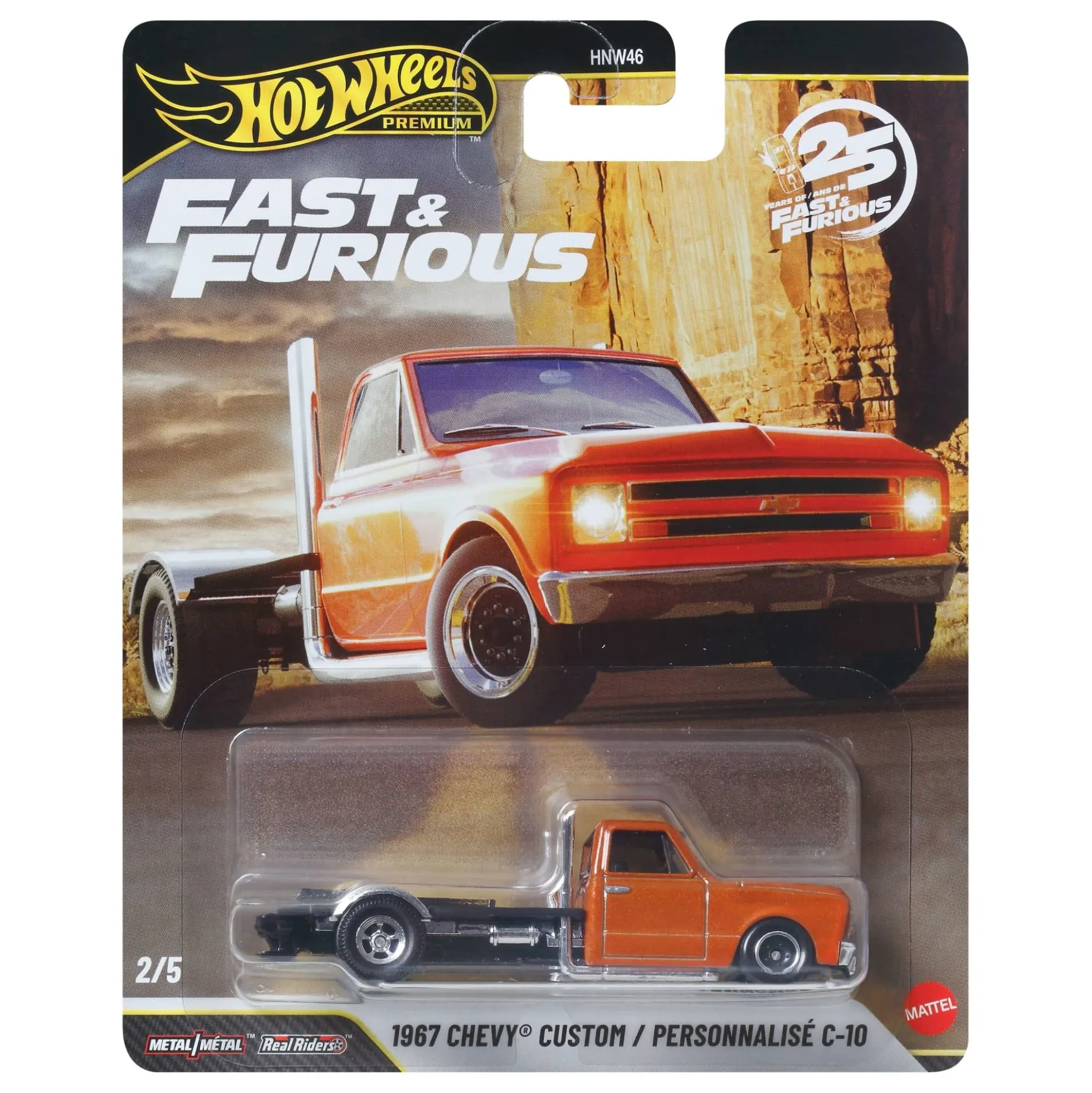 Hot Wheels Premium Fast & Furious 1967 Chevy Custom / Personnalisé C-10