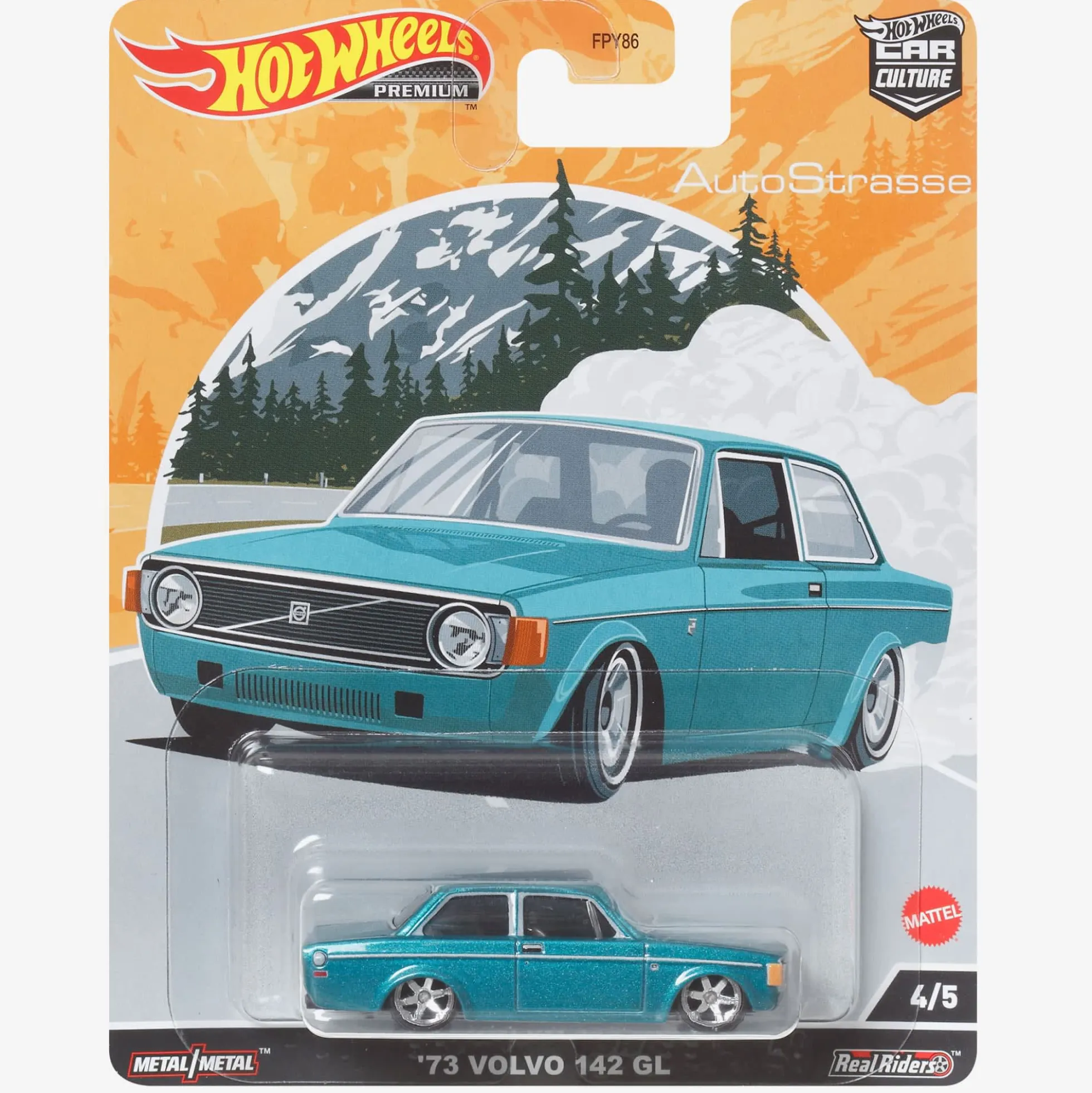 Hot Wheels Car Culture Circuit Legends Vehicles ’74 Volvo 142 GL