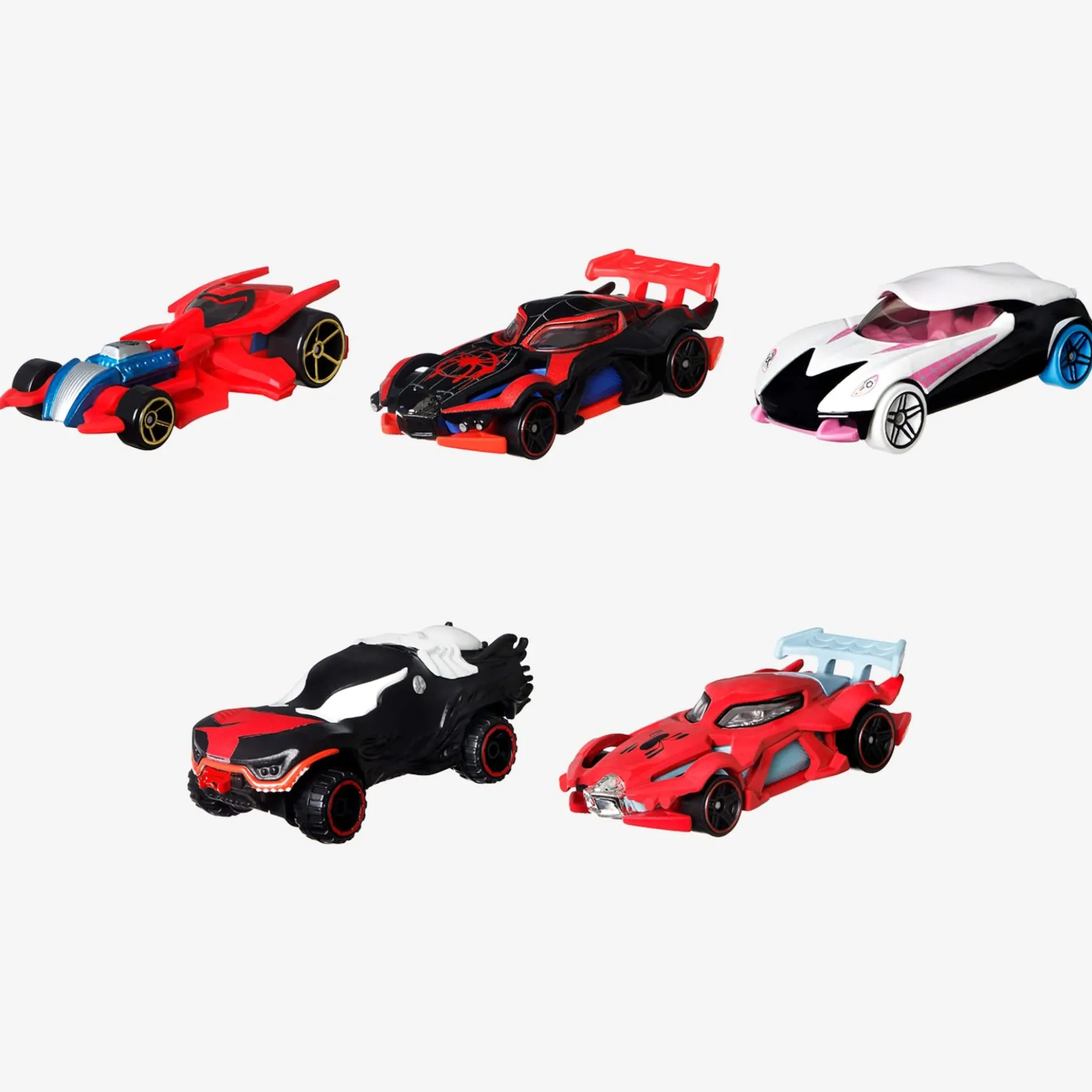 Hot Wheels Character Cars Spider-Man 5-Pack