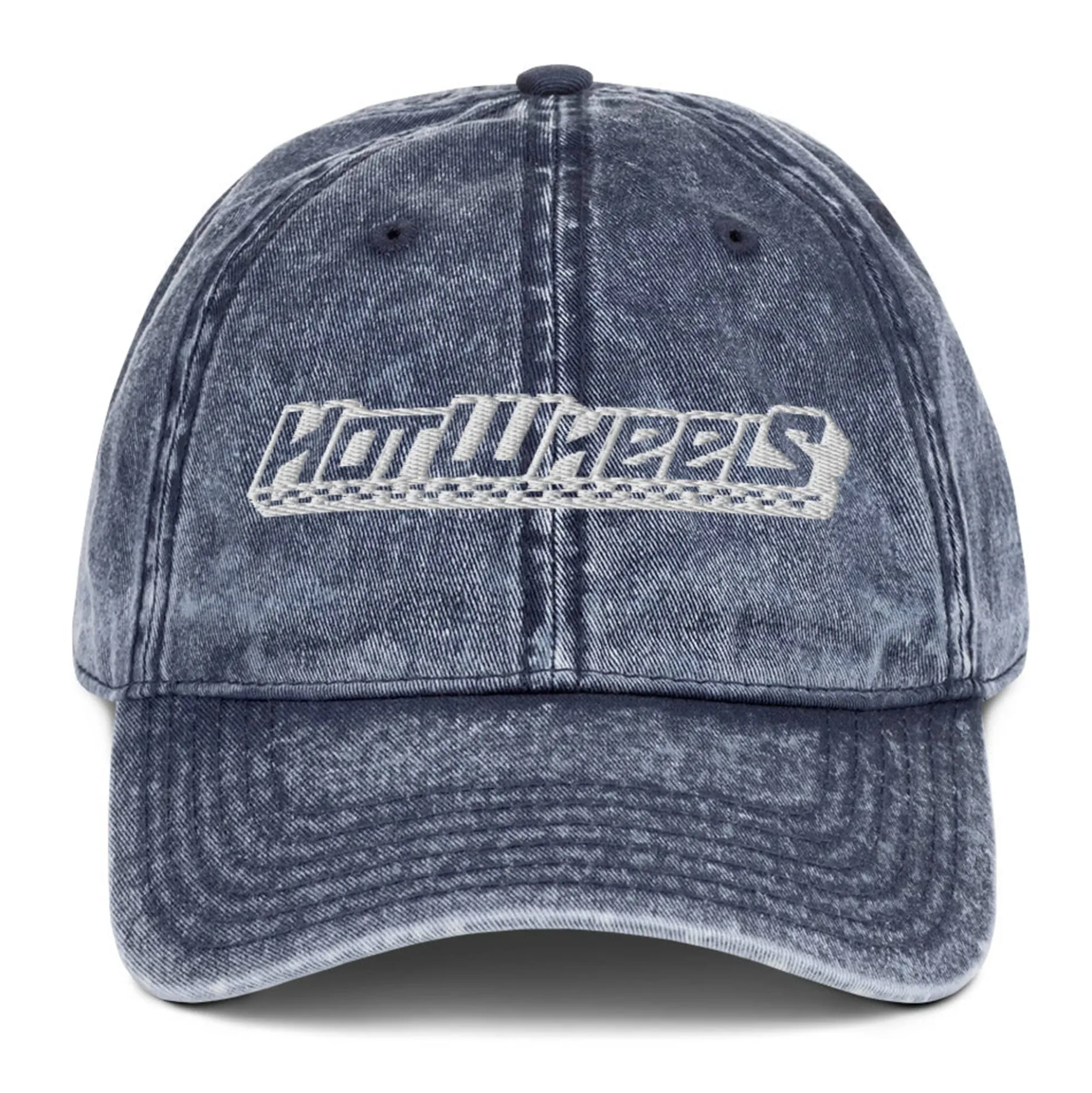 Hot Wheels Checked Logo Blue Denim Dad Hat