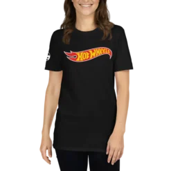 Hot Wheels Core Logo Short-Sleeve Black Unisex T-Shirt