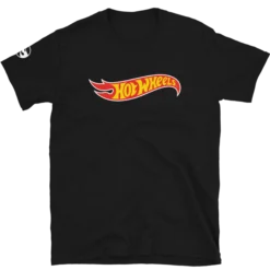 Hot Wheels Core Logo Short-Sleeve Black Unisex T-Shirt