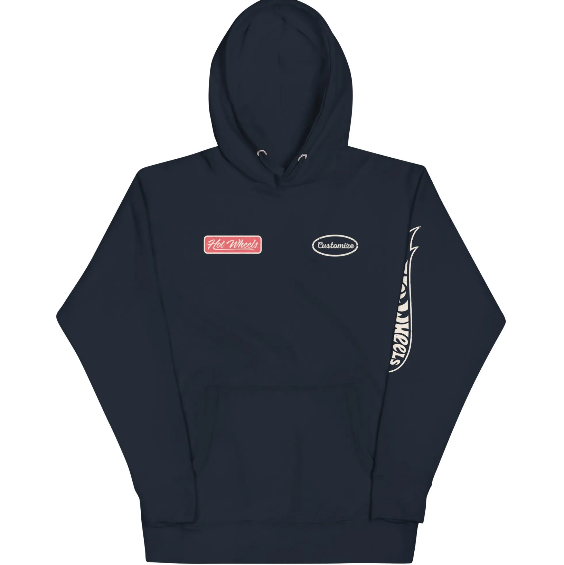 Hot Wheels Customizable Auto Repair Mechanic Navy Hoodie