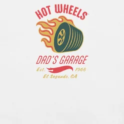 Hot Wheels Dad's Garage White T-Shirt