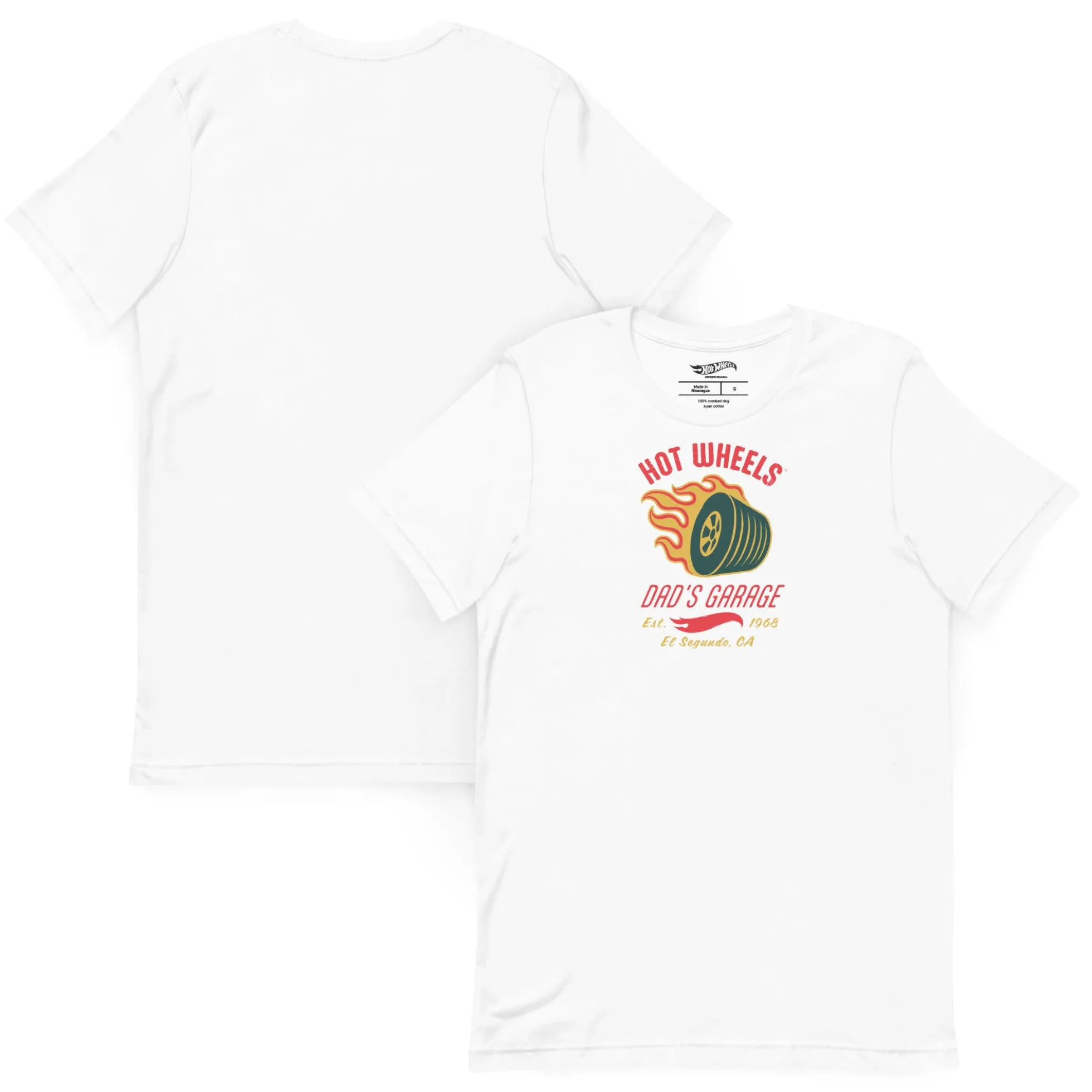 Hot Wheels Dad's Garage White T-Shirt