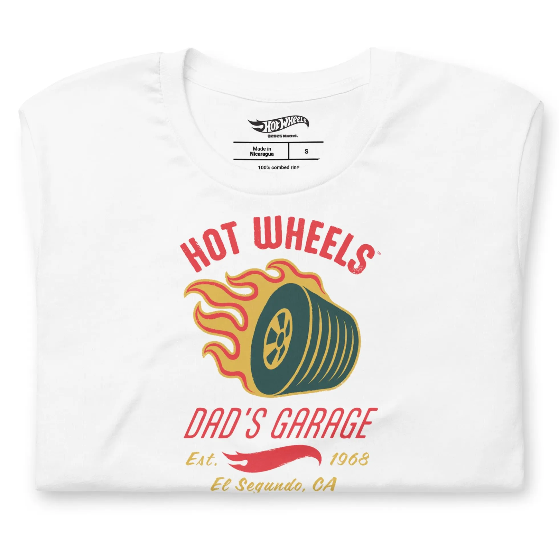 Hot Wheels Dad's Garage White T-Shirt